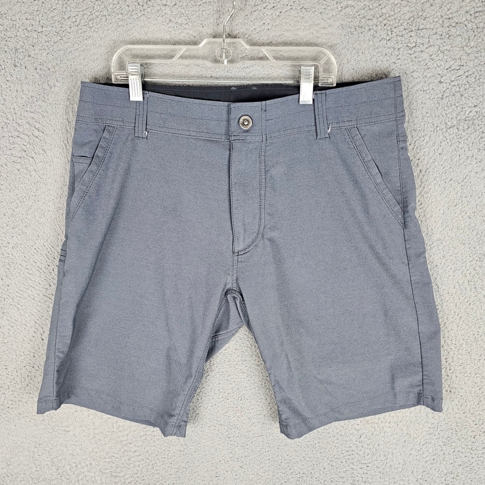 KUHL Shorts Mens 35 Gray Renegade 5129 Hiking Outdoor Technical Stretch Pockets